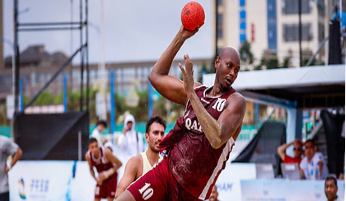 Qatari beach handball team
